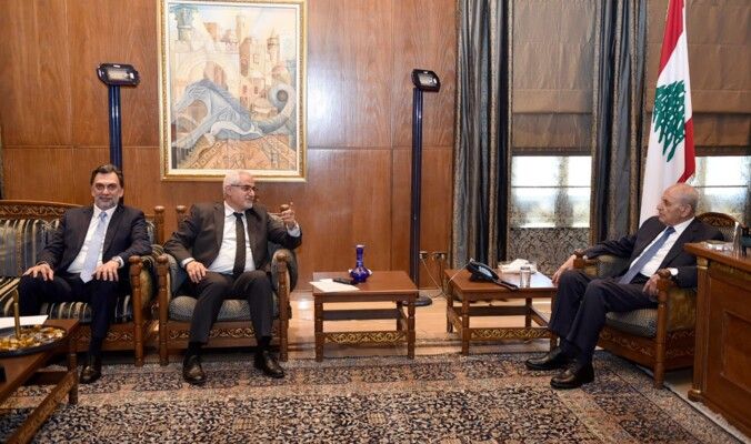 بري استقبل البستاني وعطا الله ولجنة تقصي الحقائق المتفرعة عن لجنة الاشغال