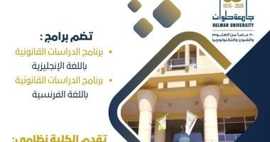 تنسيق الجامعات 2025.. تفاصيل الدراسة بكلية الحقوق جامعة حلوان - الخليج 365