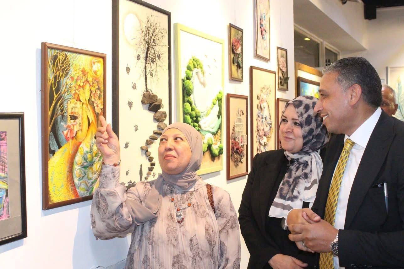 مديرية تعليم الجيزة تفتتح معرض معلمى التربية الفنية بدار الأوبرا المصرية.. صور