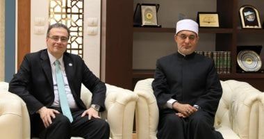 مفتى الجمهورية يستقبل رئيس الجهاز المركزي للتنظيم والإدارة