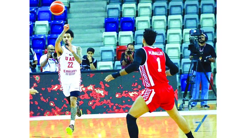 الامارات | «الثلاثيات» تقود «الأبيض» للفوز على البحرين في «عربية السلة»