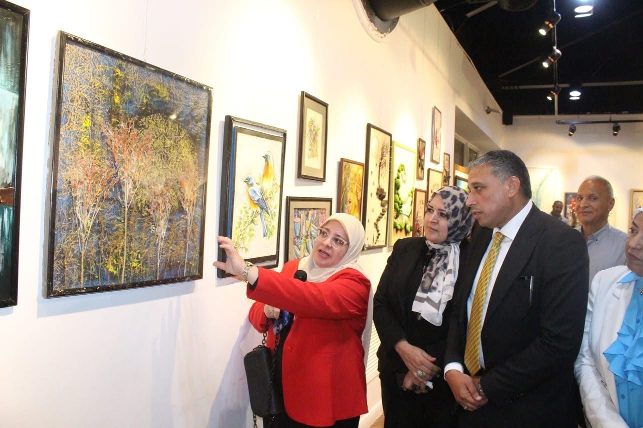 مديرية تعليم الجيزة تفتتح معرض معلمى التربية الفنية بدار الأوبرا المصرية.. صور