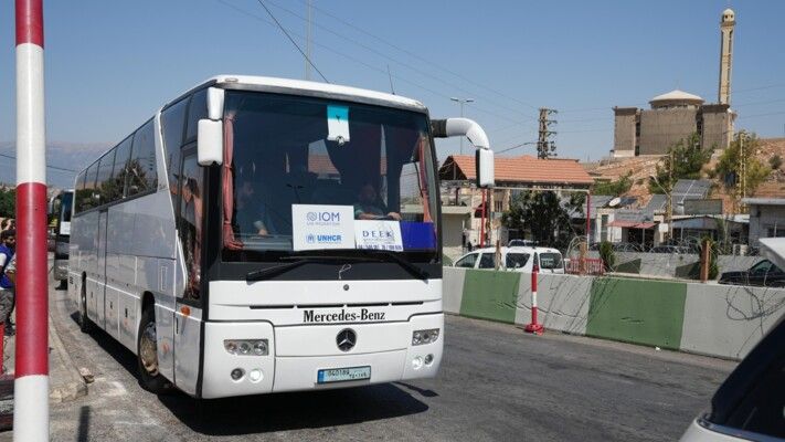 مفوضية اللاجئين والمنظمة الدولية للهجرة تطلقان برنامج العودة الطوعية المنظّمة للنازحين السوريين في لبنان