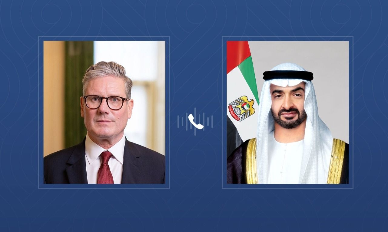 الامارات | رئيس الدولة ورئيس وزراء بريطانيا يبحثان هاتفياً علاقات البلدين والتطورات الإقليمية