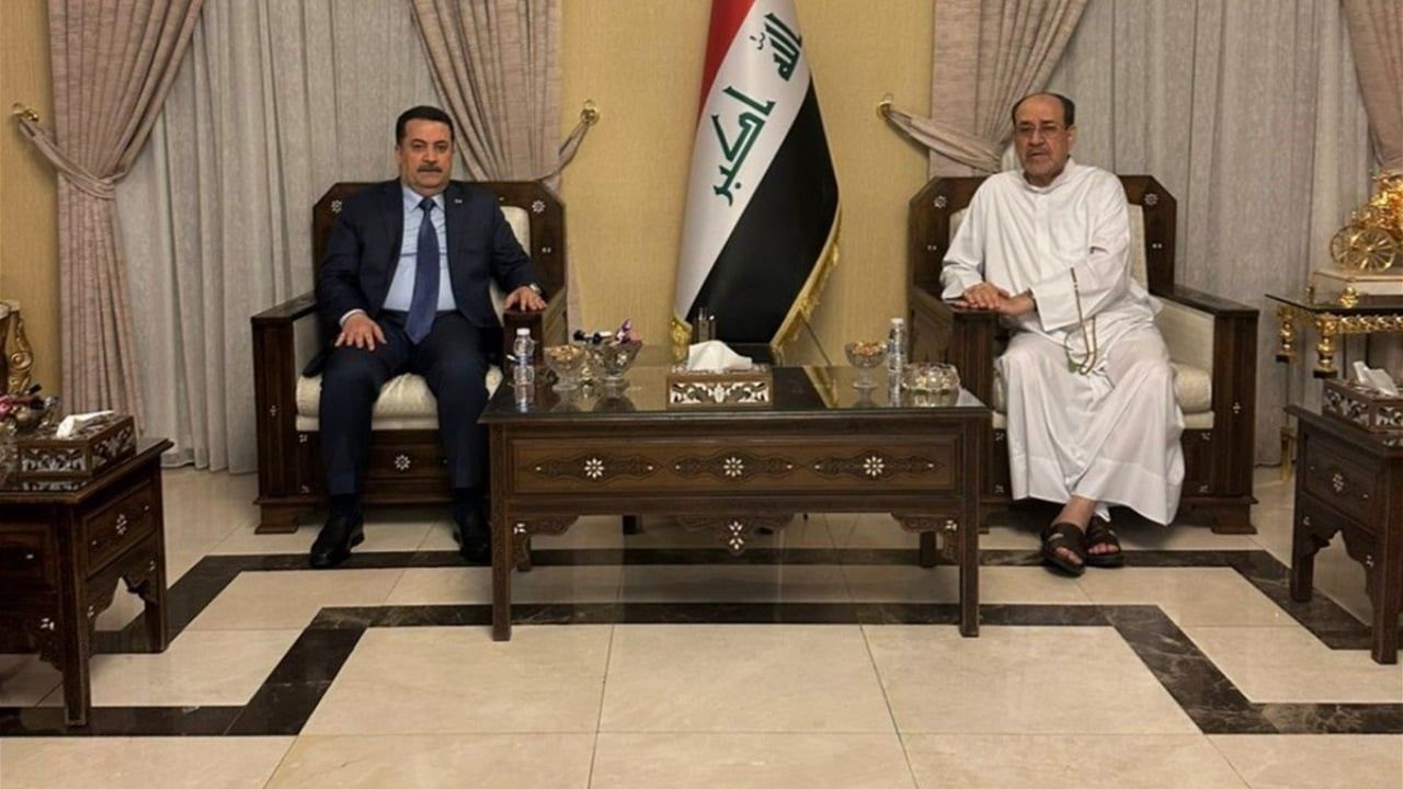 السوداني يطمأن على صحة نوري المالكي