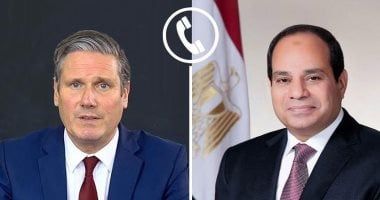 الرئيس السيسى يتلقى اتصالا هاتفيا من رئيس وزراء المملكة المتحدة "كير ستارمر" - الخليج 365