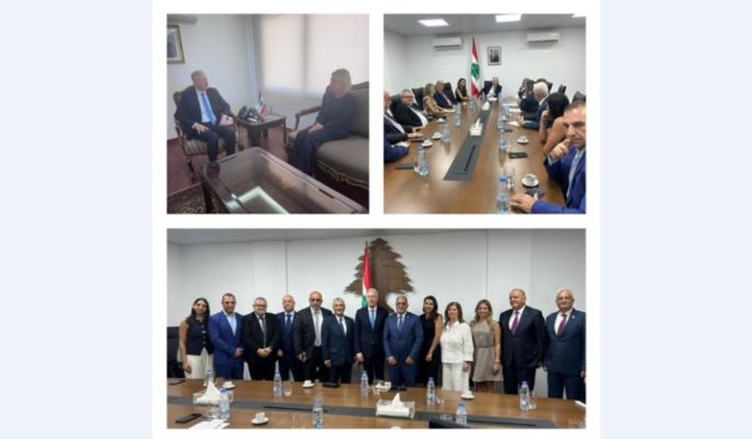 رجّي بحث مع بلاسخارت في الأوضاع وتناول مع وفد الجامعة الثقافية شؤون الاغتراب والاقتراع