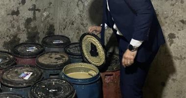 حماية المستهلك: ضبط 2.5 طن زيت طعام و 1.5 طن طحينة معاد تدويرها بالقليوبية