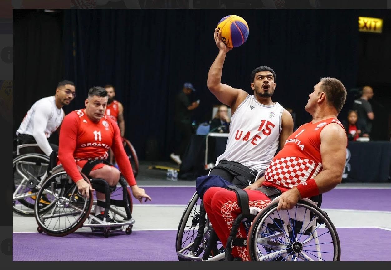الامارات | "أبيض سلة الكراسي المتحركة" يفتتح مونديال "3X3" بالفوز على "كرواتيا"