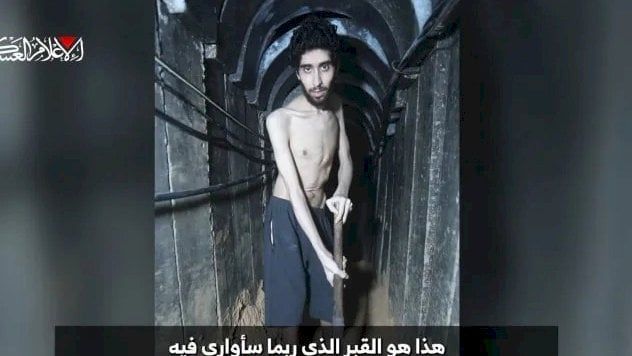 حماس تجبر الإسرائيلي إيفياتار ديفيد على حفر قبره بنفسه (فيديو)