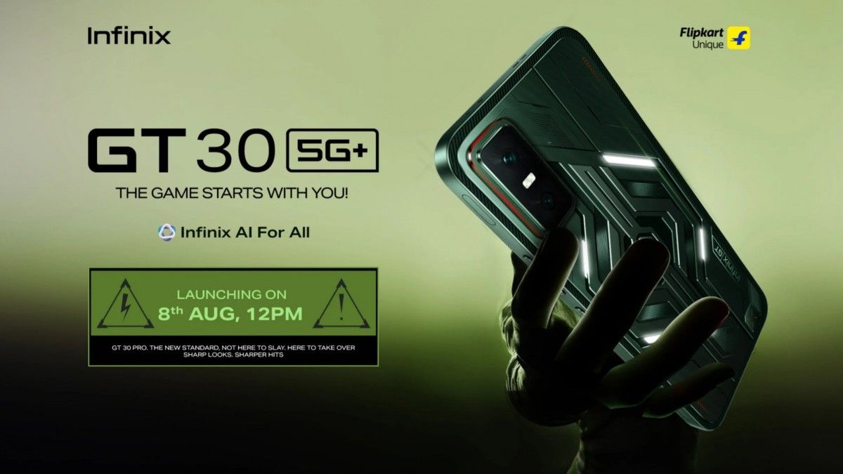 تكنولوجيا: تسريب مواصفات وألوان Infinix GT 30 5G+ عبر Flipkart