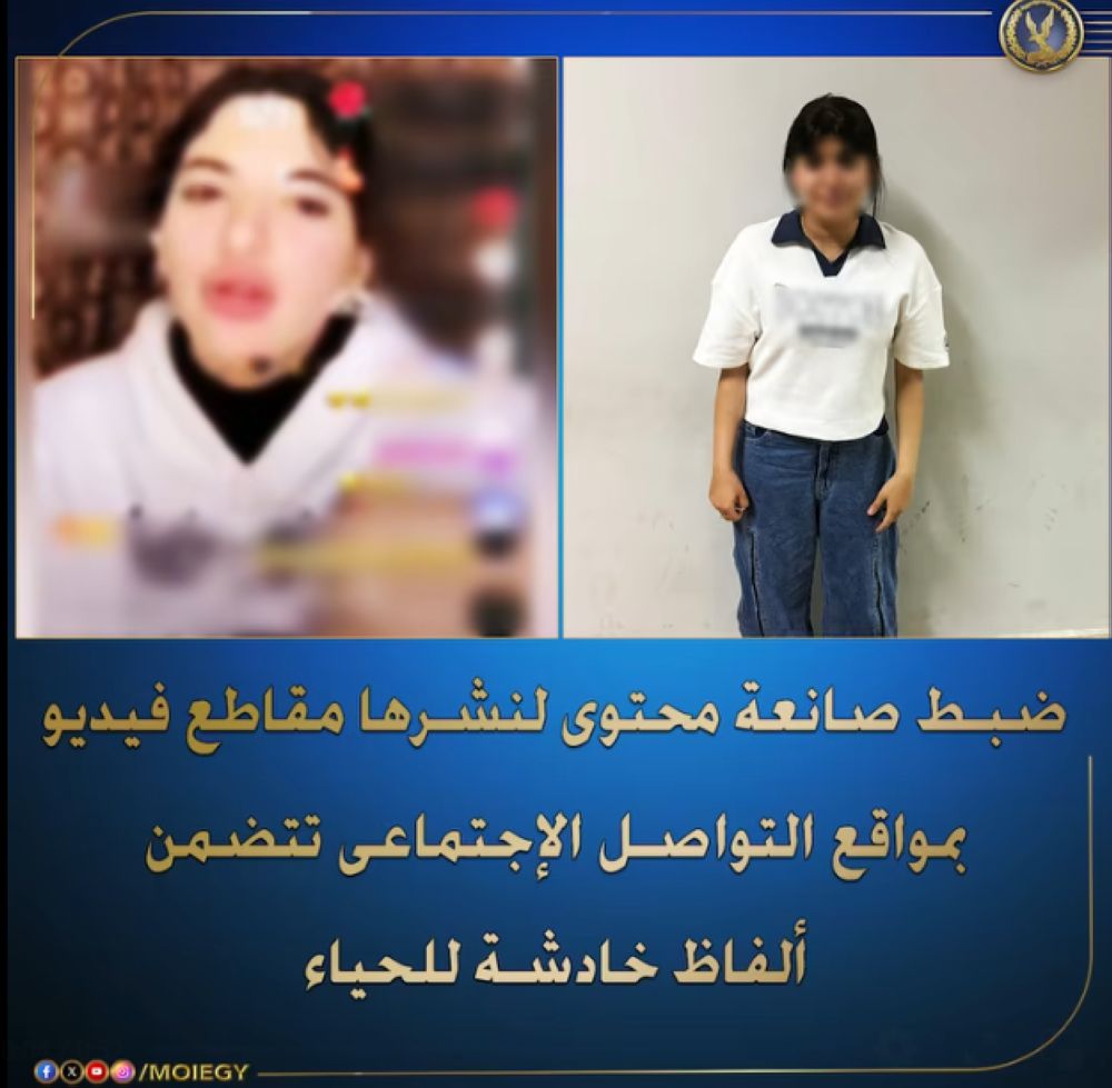 السلطات المصرية تشن حملة أمنية على البلوجرز.. و 7 تيكتوكرز في قبضة الداخلية
