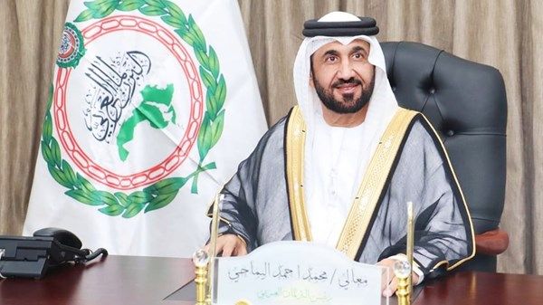 رئيس البرلمان العربي يشيد بجهود دولة الإمارات في دعم الشعب الفلسطيني