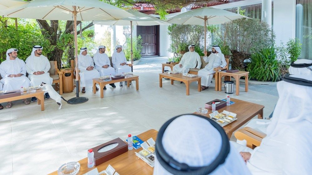 محمد بن راشد يلتقي منصور بن زايد ويبحثان سبل تعزيز مسيرة التنمية الشاملة في دولة الإمارات