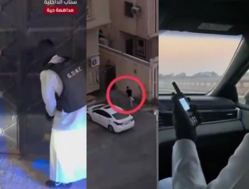 شاهد مداهمة حية لصاحب التيشيرت الأسود في المنطقة الشرقية.. شاركت فيها الدرونز وانتهت بمفاجأة
