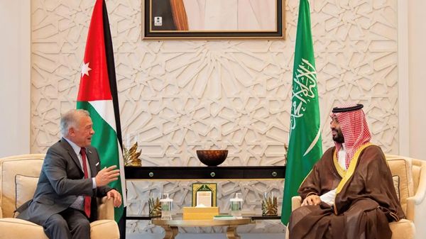 ولي العهد السعودي وملك الأردن يستعرضان أوضاع الساحتين العربية والإسلامية