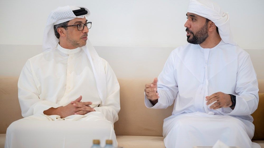 منصور بن زايد يعزي في وفاة صالح مبارك بن صنيف المنهالي