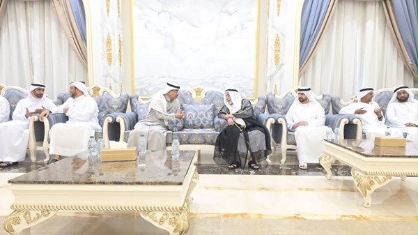 حاكم الشارقة والشيوخ يقدمون واجب العزاء في وفاة الشيخة ردن بنت خالد القاسمي