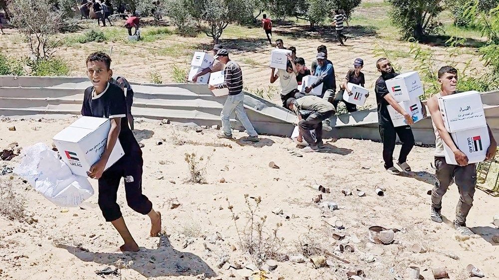 الإمارات تواصل دعمها جواً للشعب الفلسطيني في غزة