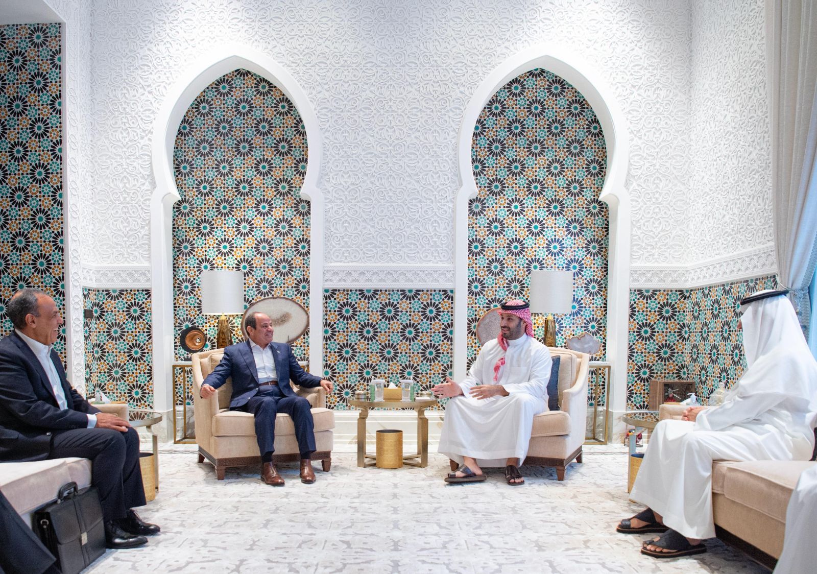 ولي العهد السعودي والسيسي يبحثان غزة والتكامل الصناعي