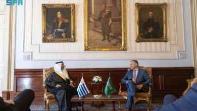 تقدم السفير المزيني أوراق اعتماده لرئيس جمهورية الأوروغواي الشرقية
