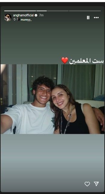 أنغام وأول ظهور عقب عودتها إلى مصر .. صور برفقة نجليها