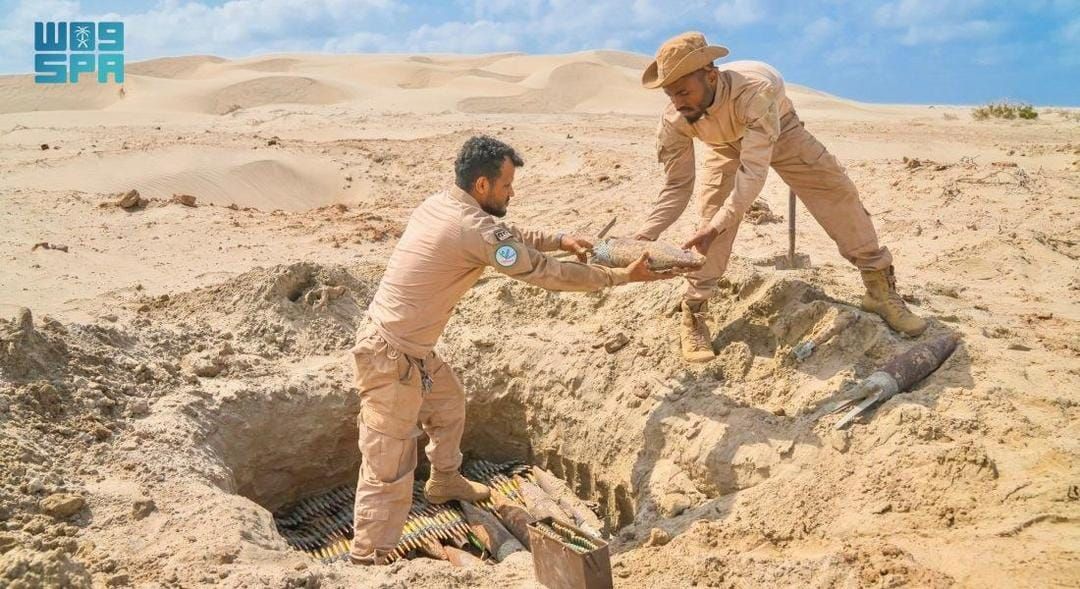 “مسام” ينزع 828 لغمًا من الأراضي اليمنية خلال أسبوع