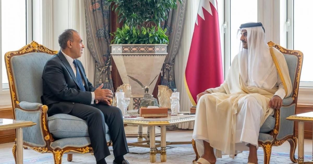 بالصور: تفاصيل لقاء أمير قطر مع وزير الخارجية المصري بالدوحة