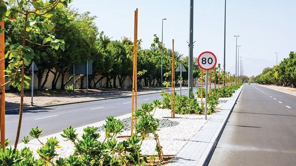 تطوير ورفع كفاءة الطرق الحضرية في العين