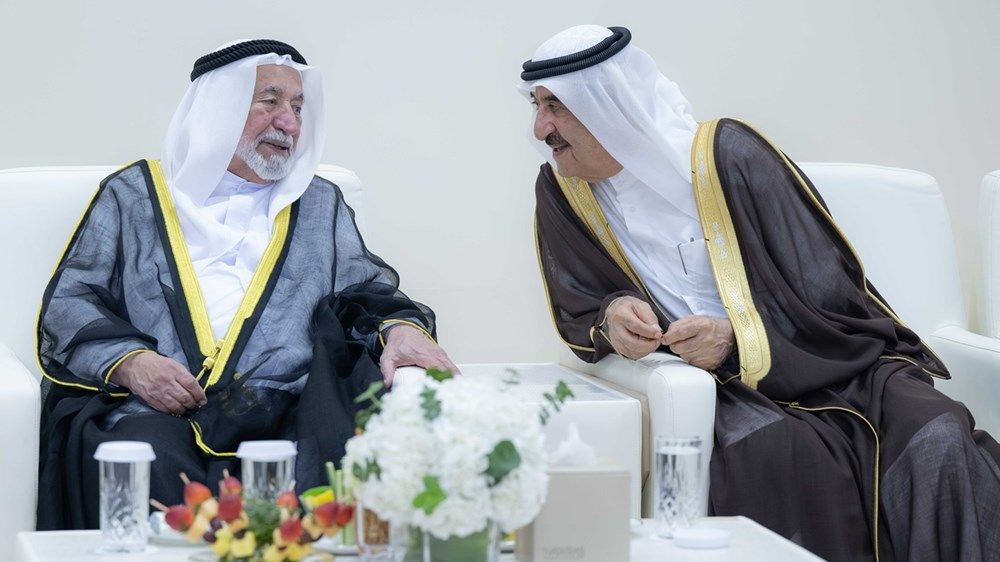 حكام الشارقة وأم القيوين ورأس الخيمة وأولياء العهود والشيوخ يشهدون حفل زفاف الشيخ أحمد بن سلطان بن محمد القاسمي