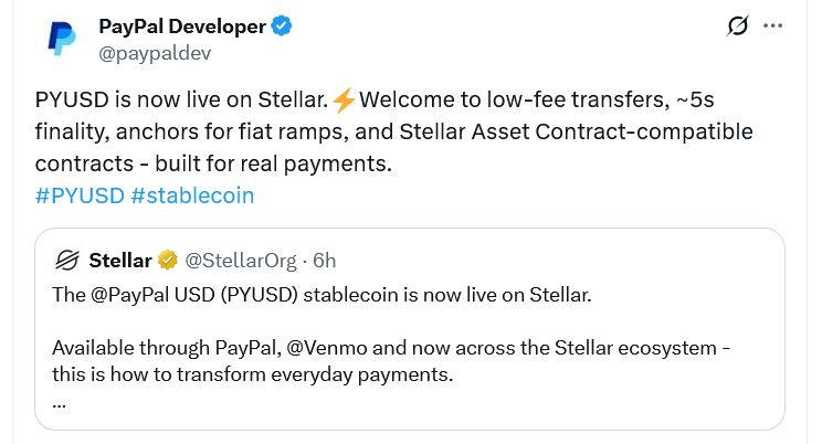 باي بال توسّع عملة PYUSD المستقرة إلى ترون وأفالانش و6 شبكات أخرى