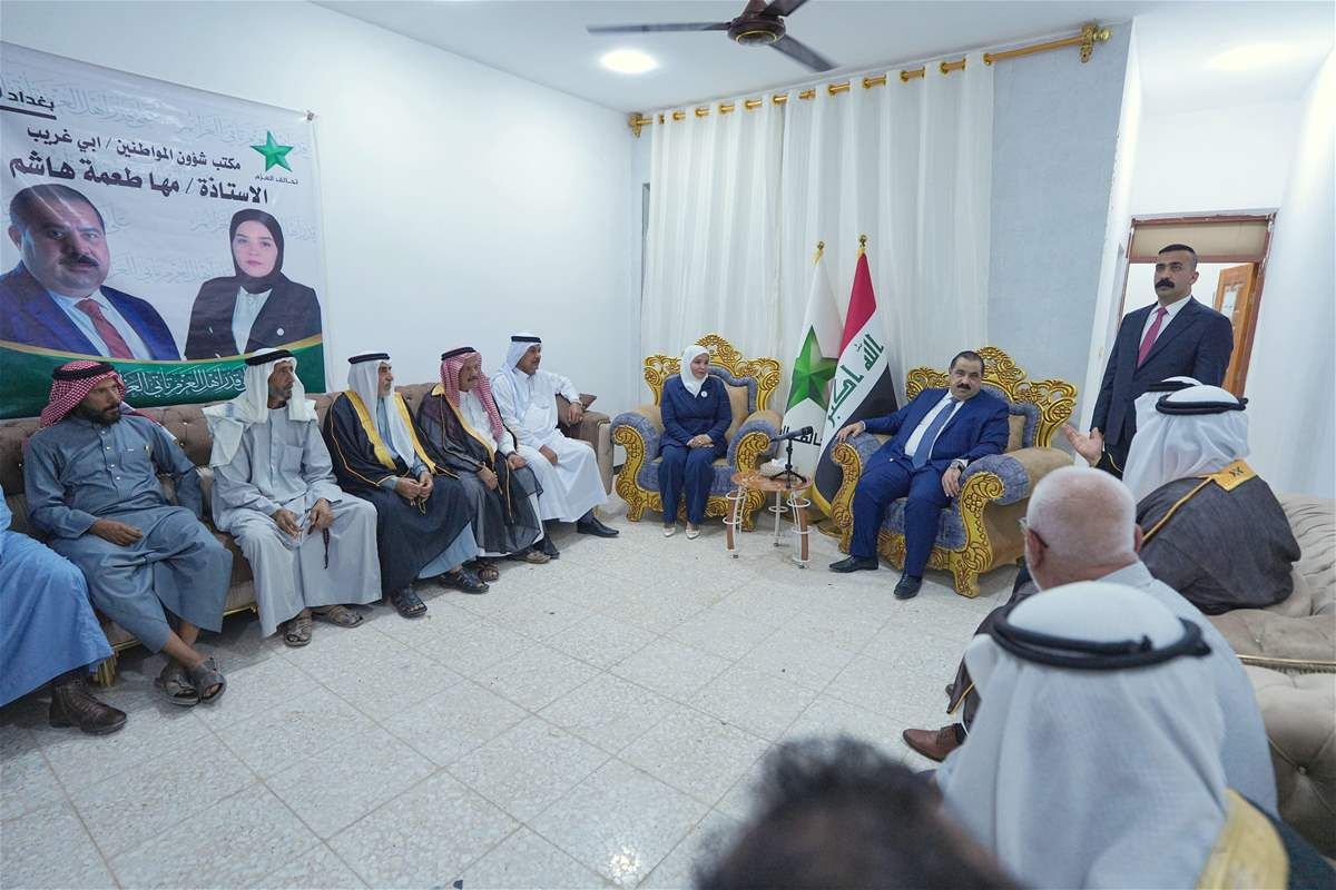 بالصور.. السامرائي يزور الغزالية وأبو غريب ويلتقي بابنائها ووجهائها