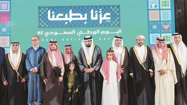 أحمد بن محمد يحضر الاحتفال بـ«اليوم الوطني السعودي» في دبي
