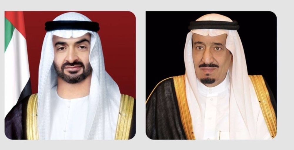القيادة الإماراتية تهنئ خادم الحرمين وولي العهد بمناسبة اليوم الوطني الـ95