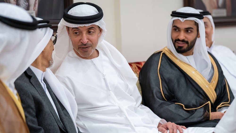 هزاع بن زايد يحضر حفل استقبال بمناسبة زفاف أحمد هزاع أحمد المهيري
